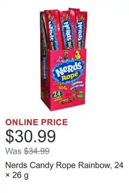Costco Nerds Candy Rope Rainbow, 24 × offer
