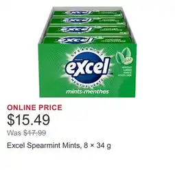 Costco Excel Spearmint Mints, 8 × offer