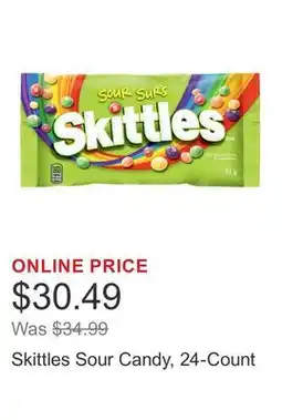 Costco Skittles Sour Candy, 24-Count offer