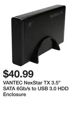 Newegg VANTEC NexStar TX 3.5 SATA 6Gb/s to USB 3.0 HDD Enclosure offer