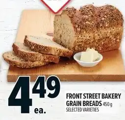 Metro Front street bakery grain breads offer