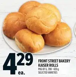 Metro Front street bakery kaiser rolls offer