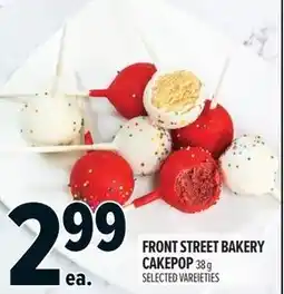 Metro Front street bakery cakepop offer