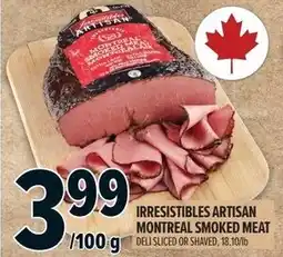 Metro Irresistibles artisan montreal smoked meat offer