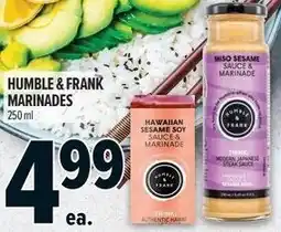 Metro Humble & frank marinades offer