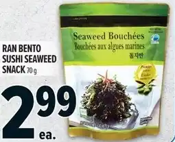 Metro Ran bento sushi seaweed snack offer
