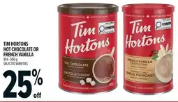 Metro Tim hortons hot chocolate or french vanilla offer
