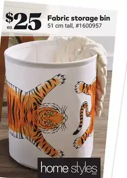 Giant Tiger Fabric storage bin offer