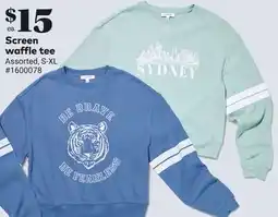 Giant Tiger Screen waffle tee offer