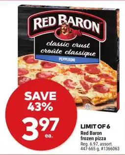 Giant Tiger Red Baron frozen pizza offer