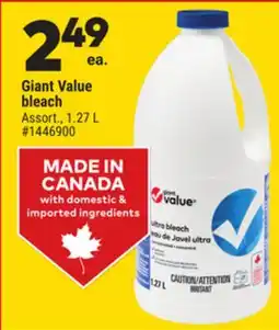 Giant Tiger Giant Value bleach offer