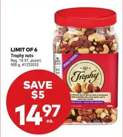 Giant Tiger Trophy nuts offer