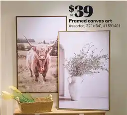 Giant Tiger Framed canvas art offer