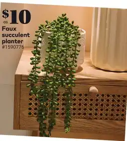 Giant Tiger Faux succulent planter offer