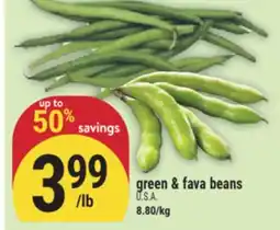 Marché Adonis green & fava beans offer