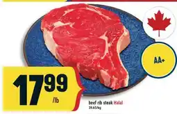 Marché Adonis Beef rib steak Halal offer