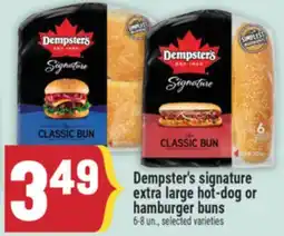 Marché Adonis Dempster's signature extra large hot-dog or hamburger buns offer