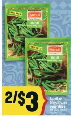 Marché Adonis Surati or Divya frozen vegetables offer