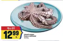 Marché Adonis Cleaned octopus frozen or defrosted offer
