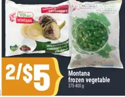 Marché Adonis Montana frozen vegetable offer