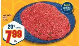 Marché Adonis Beef kafta Halal offer
