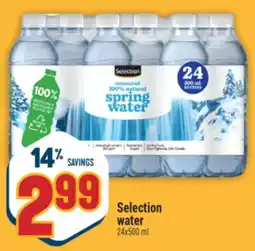 Marché Adonis Selection water offer