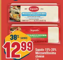 Marché Adonis Saputo 15%-20% Mozzarellissima cheese offer