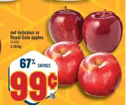 Marché Adonis Red delicious or Royal Gala apples offer