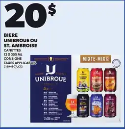 Provigo BIERE UNIBROUE OU ST. AMBROISE offer