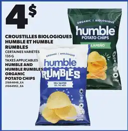 Provigo HUMBLE AND HUMBLE RUMBLES ORGANIC POTATO CHIPS offer