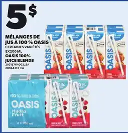 Provigo OASIS 100% JUICE BLENDS offer