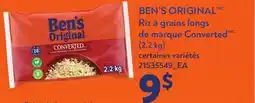 Provigo BEN'S ORIGINAL RIZ À GRAINS LONGS DE MARQUE CONVERTED, (2,2 kg) offer