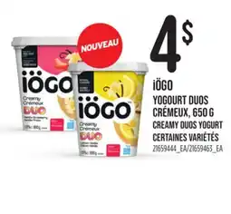 Provigo iÖGO CREAMY DUOS YOGURT offer