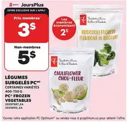 Provigo PC FROZEN VEGETABLES offer