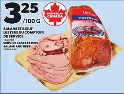 Provigo SERVICE CASE LESTERS SALAMI AND BEEF offer