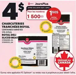 Provigo ROYAL DELI SLICED MEAT offer