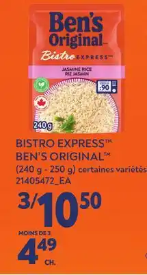 Provigo BISTRO EXPRESS BEN'S ORIGINAL , (240 g - 250 g) offer