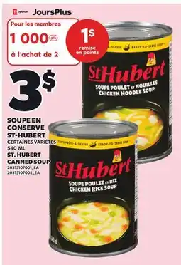 Provigo ST. HUBERT CANNED SOUP offer