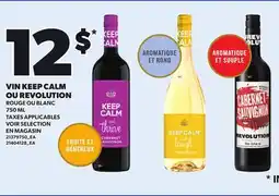 Provigo VIN KEEP CALM OU REVOLUTION offer