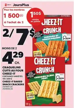 Provigo CHEEZ-IT BAKED SNACK CRACKERS, 191/200 G offer