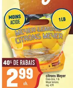 Marché Adonis CITRONS MEYER | MEYER LEMONS offer
