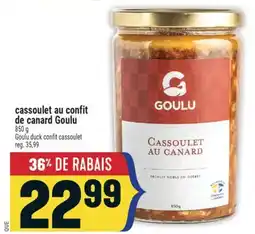 Marché Adonis CASSOULET AU CONFIT DE CANARD GOULU | GOULU DUCK CONFIT CASSOULET offer