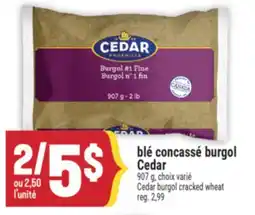 Marché Adonis BLÉ CONCASSÉ BURGOL CEDAR | CEDAR BURGOL CRACKED WHEAT offer