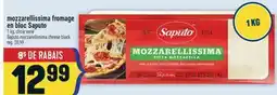 Marché Adonis MOZZARELLISSIMA FROMAGE EN BLOC SAPUTO | SAPUTO MOZZARELLISSIMA CHEESE BLOCK offer