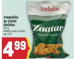 Marché Adonis CRAQUELINS AU ZAATAR ANDALOS | ANDALOS ZAATAR CRACKERS offer