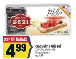 Marché Adonis CRAQUELINS GRISSOL | GRISSOL CRACKERS offer