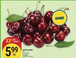 Marché Adonis CERISES JUMBO CHILI | JUMBO CHERRIES offer