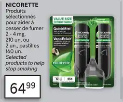 Brunet NICORETTE Produits sélectionnés pour aider à cesser de fumer offer