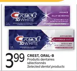 Brunet CREST, ORAL-B Produits dentaires sélectionnés offer
