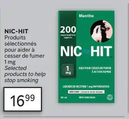 Brunet NIC-HIT Produits sélectionnés pour aider à cesser de fumer 1 mg offer
